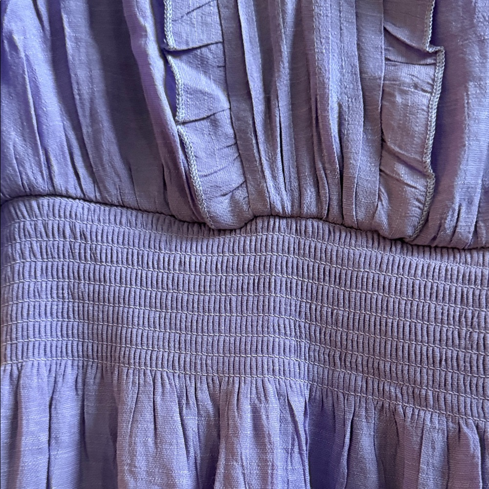 Chic Lavender Ruffle Dress - Picture 2 of 5